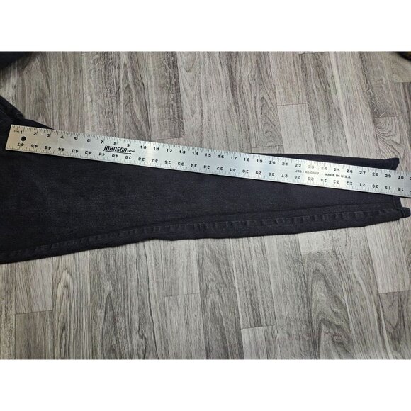 (3/$35) Old Navy Size 12 Long Skinny Mid Rise Pull On Stretch Grey Black Jeans - Picture 9 of 11